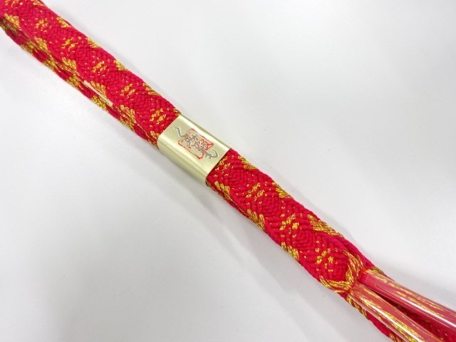 未使用品　正絹　手組帯締め